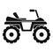 Dirtbike icon, simple style