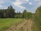 Dirtroad in the forest in the  wallonian countryside.