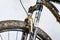 Dirty Bicycle Suspension Fork