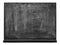 Dirty blackboard with clipping path isolated on white background