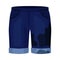 Dirty blue shorts. Vector illustration on a white background.