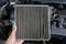 Dirty cabin air filter for car