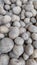 Dirty Patatoes lined on a counter of open market