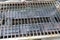 Dirty PORTABLE BARBECUE GRILL. Dirty PORTABLE BARBECUE GRILL back ground texture