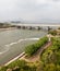 Dirty river water in Hong Kong