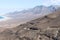 Dirty road leading to Cofete beach in Fuerteventura. Canary Islands