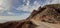 Dirty route within the natural area, dirt road in the beach, Macenas beach, ManacÃ¡ beach, Mojacar, AlmerÃ­a province, Andalusia