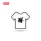 Dirty shirt icon vector design isolated 2