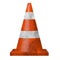 Dirty Signal Cone Isolated White Background