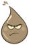 Dirty Water Drop Cartoon Mascot Character