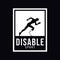 Disabilities runner sports competition logo design