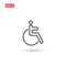Disability handicap icon vector design isolated