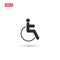 Disability handicap icon vector design isolated 2