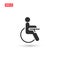 Disability handicap icon vector design isolated 3