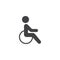Disability, handicap vector icon