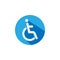 Disable icon graphic design template vector