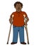 Disabled African American Man