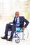 Disabled african businessman