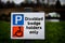 Disabled badge sign