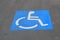 Disabled car park space