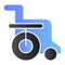 Disabled chair flat icon. Wheelchair color icons in trendy flat style. Handicapped gradient style design, designed for