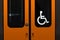 disabled entrance on the train