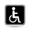 Disabled handicap sign graphic