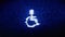 Disabled Handicap Symbol Digital Pixel Noise Error Animation.