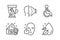 Disabled, Healthy face and Mint leaves icons set. Face id, Cream and Water drop signs. Vector