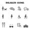 Disabled icons