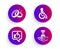 Disabled, Like and Wedding rings icons set. Time hourglass sign. Handicapped wheelchair, Thumbs up, Love. Vector