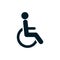 Disabled logo icon handicap sign vector