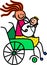 Disabled Mother and Baby