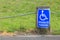 Disabled parking sign for persons with disabilities, for providing close access the entrance.