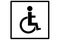 disabled person sign or icon
