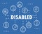 disabled pictogram icons