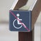 Disabled sign, handicapped person icon