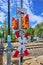 Disabled signal system on a construction site on a railway line in South Berlin