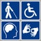 Disabled signs