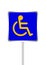 Disabled signs blue colors frame background, sign boards for disability slope path ladder way sign badge for disabled, disabled