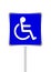 Disabled signs blue colors frame background, sign boards for disability slope path ladder way sign badge for disabled, disabled