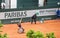 Disabled sportsman at Roland Garros