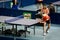 Disabled table tennis player