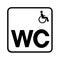 Disabled toilet restroom symbol icon