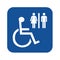 Disabled toilet symbol icon