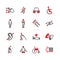 Disabled vector icons