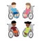 Disabled wheel chair children