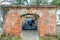 Disappearing carriage gun at Phi Sua Samut Fort, the public place in Thailand. Disappearing carriage gun is an obsolete type