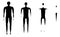 Disappearing man figure process