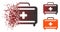 Disappearing Pixel Halftone First Aid Toolkit Icon